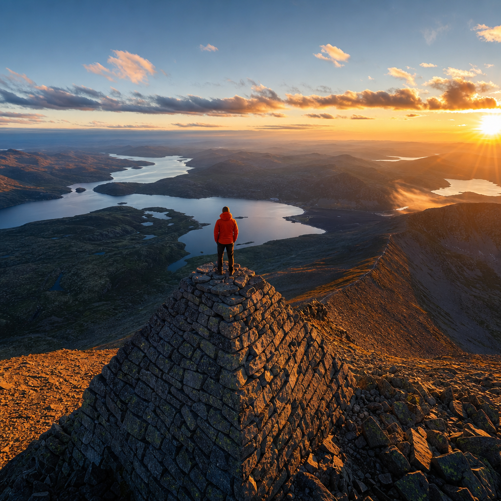 Gaustatoppen im Rauland Berghotel, Telemark, Norwegen